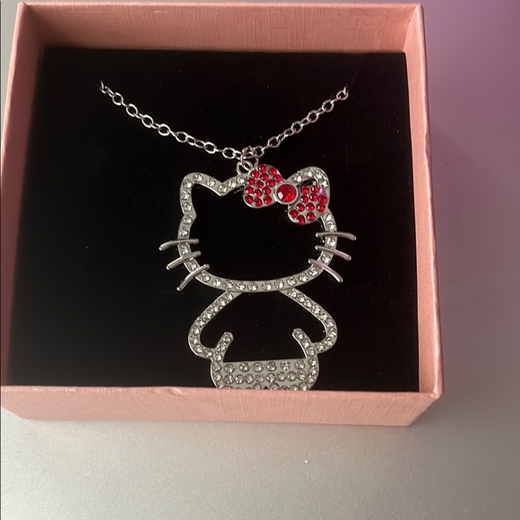 Hello Kitty Other - Hello Kitty Silver and Red Necklace